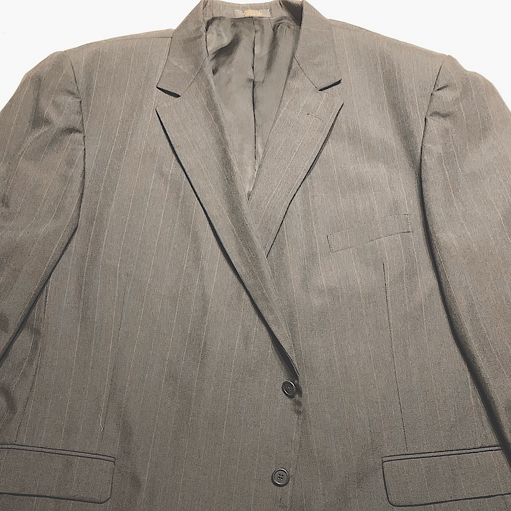 56L Black pin stripe Men’s Suit Coat